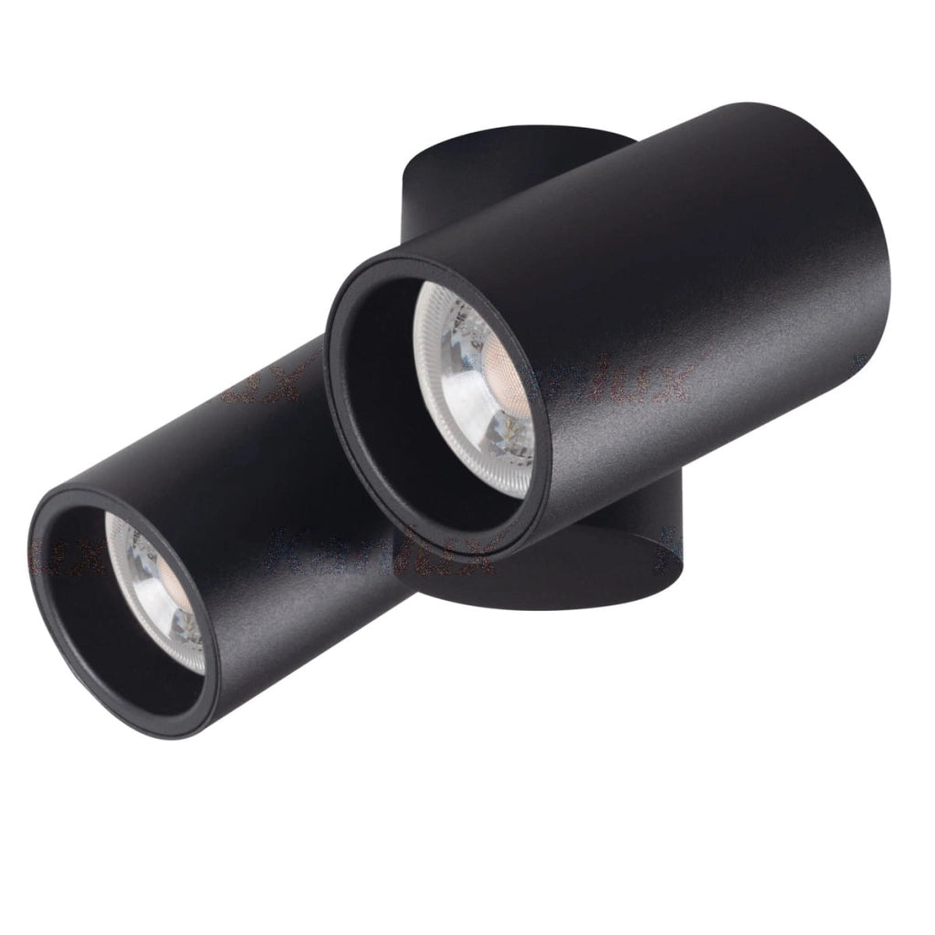 Plafoniera Kanlux BLURRO 2 spot GU10 orientabili nera 32952