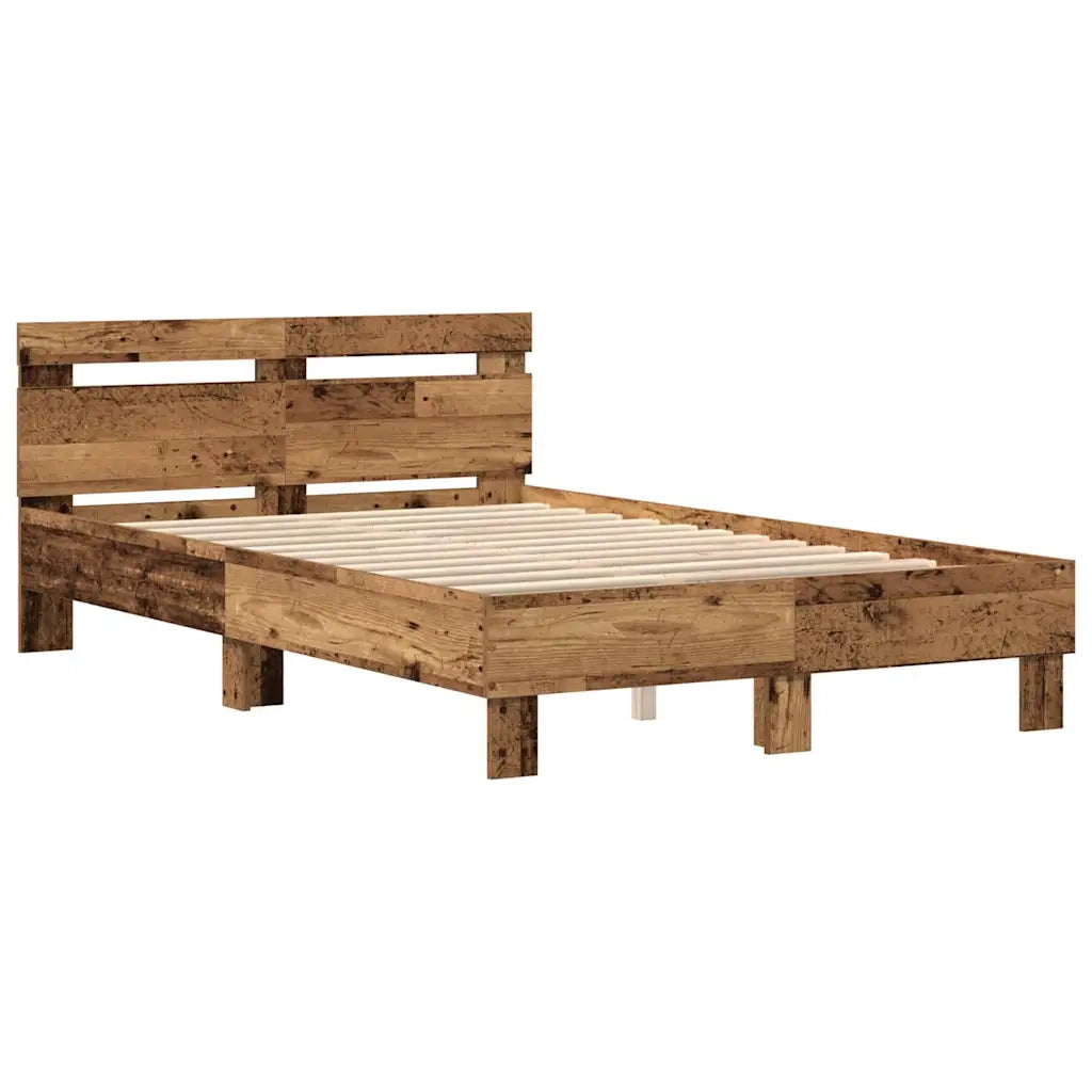 Struttura del letto con testiera Legno vecchio 120 x 200 cm 3333948