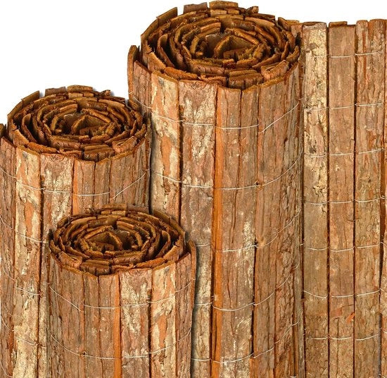 Schermo di Privacy per Giardino 90x300cm (LxP) con Materiali Naturali Schermo per Giardino Mat per Protezione dal Vento e da Invasione di Privacy