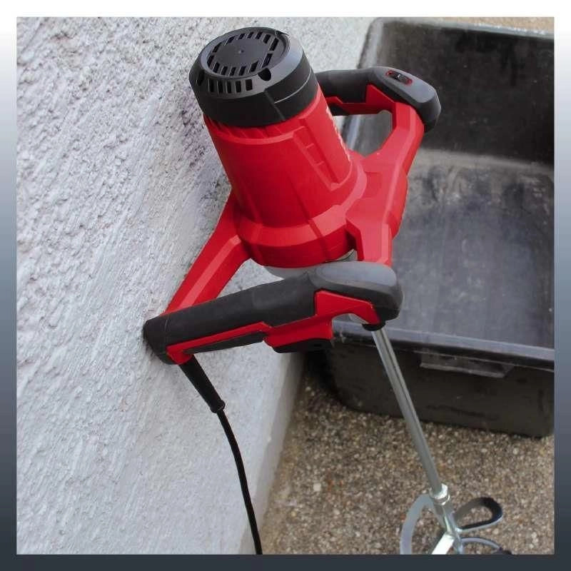 Einhell TC-MX 1400-2 E Miscelatore Elettrico 1400 W 2 velocita' softstart attacco M14 colore Rosso