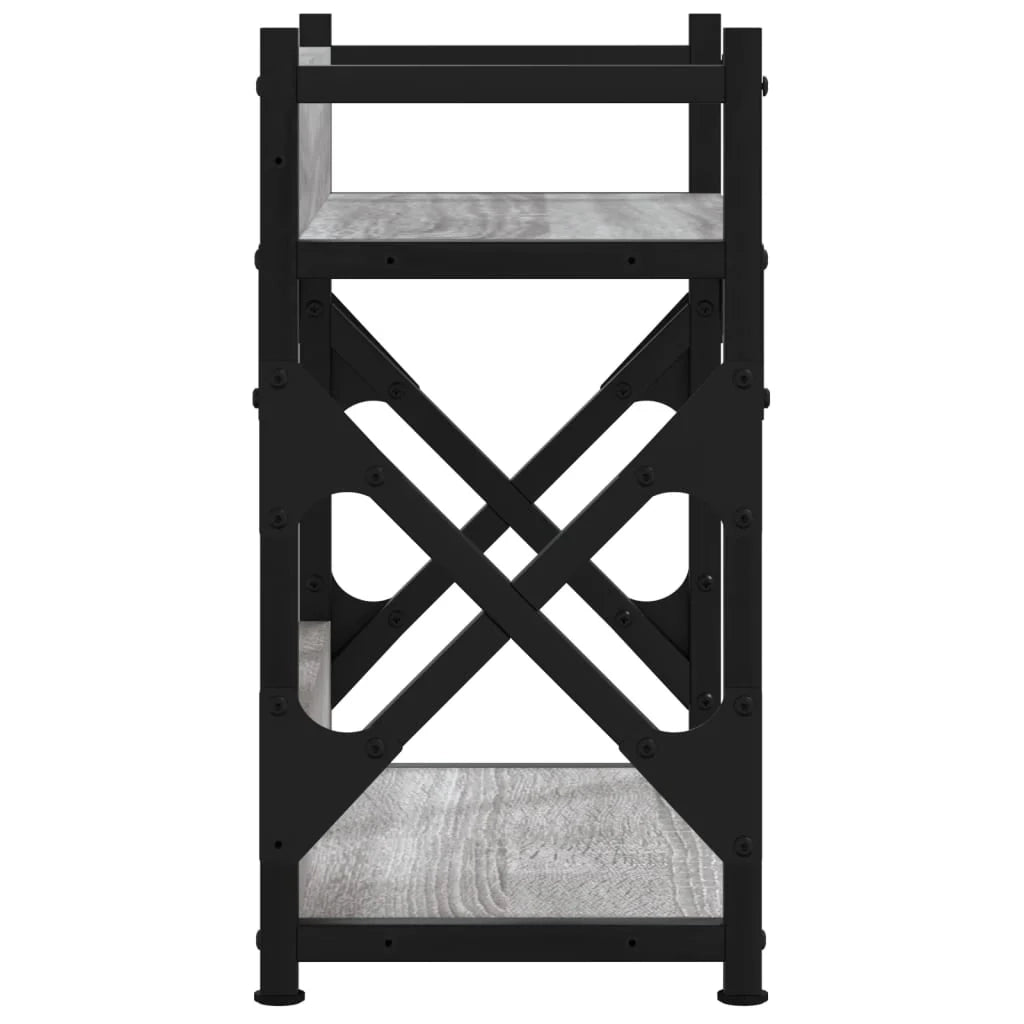 Sonoma Supporto per stampante a 2 livelli Scrivania/Mobile per ufficio 40 x 20 x 40 cm Grigio 02_0044794