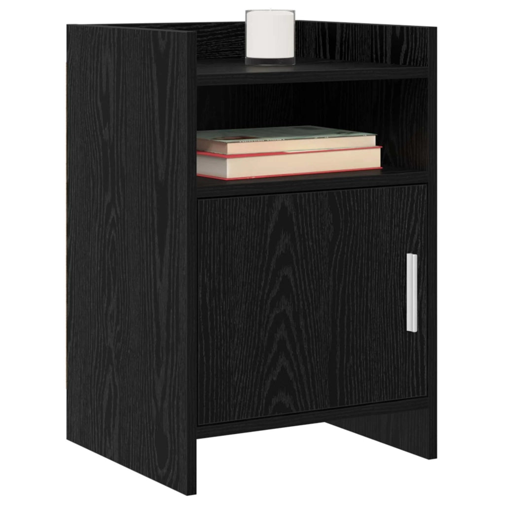 Comodini 2 pcs Rovere Nero 40 x 36 x 60 cm Legno ingegnerizzato 8011038
