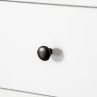 Tavolo Pieghevole con 2 Cassetti e Armadietto, 6 Rotelle e Freni, 120x60x76.5 cm, Bianco e Rovere