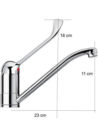 Rubinetto Miscelatore Leva Clinica Maniglia Lunga Ristorante