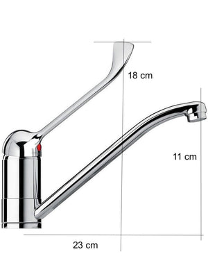 Rubinetto Miscelatore Leva Clinica Maniglia Lunga Ristorante