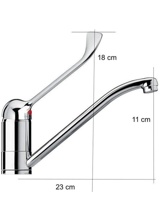 Rubinetto Miscelatore Leva Clinica Maniglia Lunga Ristorante