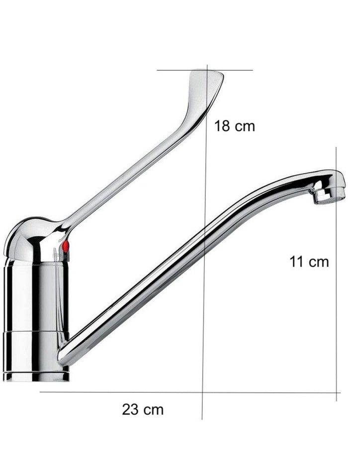 Rubinetto Miscelatore Leva Clinica Maniglia Lunga Ristorante