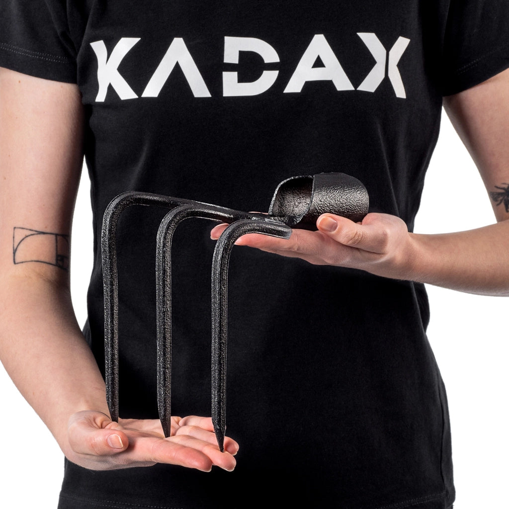 Zappa per letame a 3 denti KADAX senza manico, forca da scavo