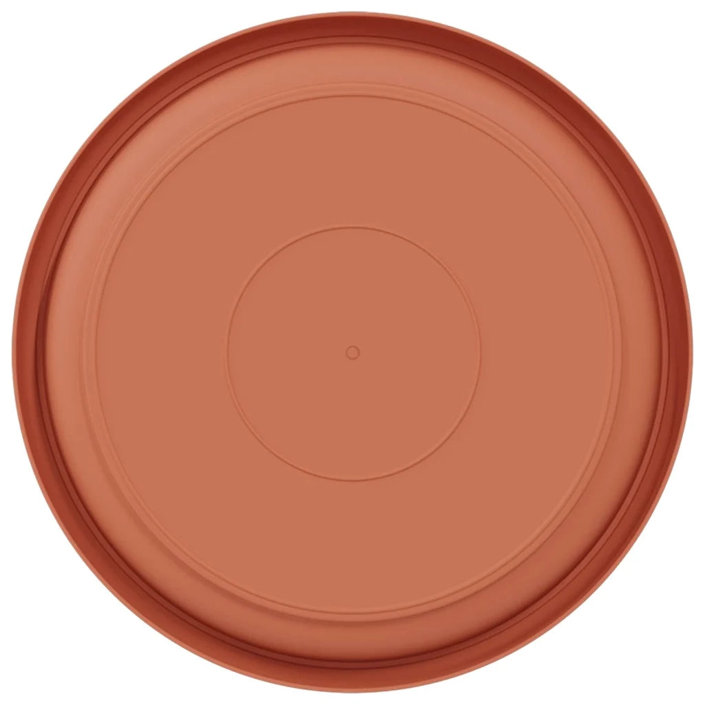 Vassoio Rotondo per Fiori 24 pcs Rosso Mattone Ø 21,5 x 2,5 cm