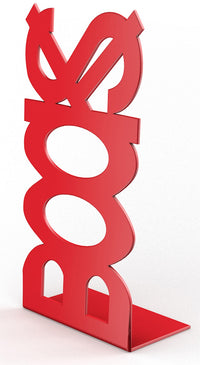 fermalibro in acciaio mod.books rosso cod:ferx.55008