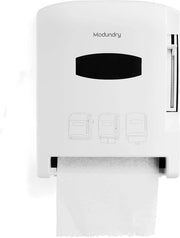 Dispensatore di asciugamani in carta - fissato al muro - adatto per cucina e bagno - bianco