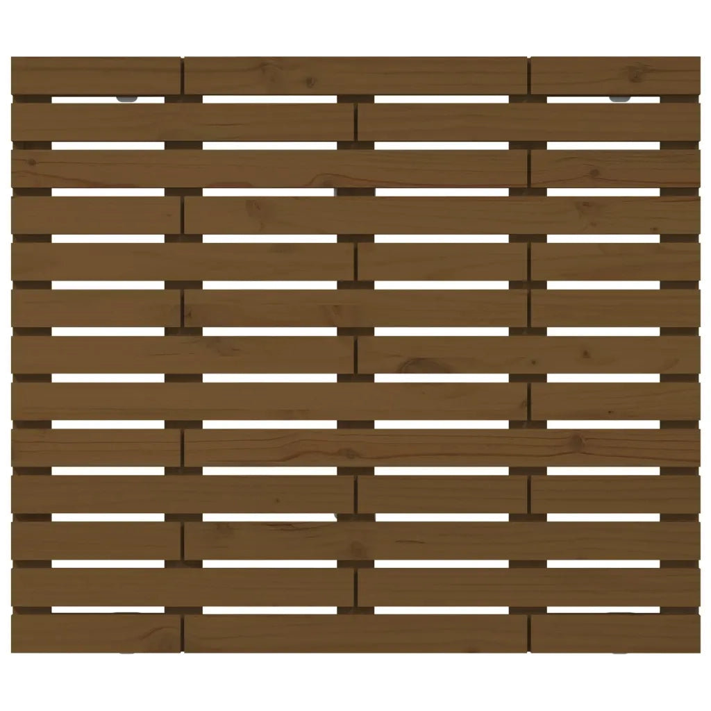 Testiera da Parete Ambra 81x3x91,5 cm in Legno Massello di Pino 824696