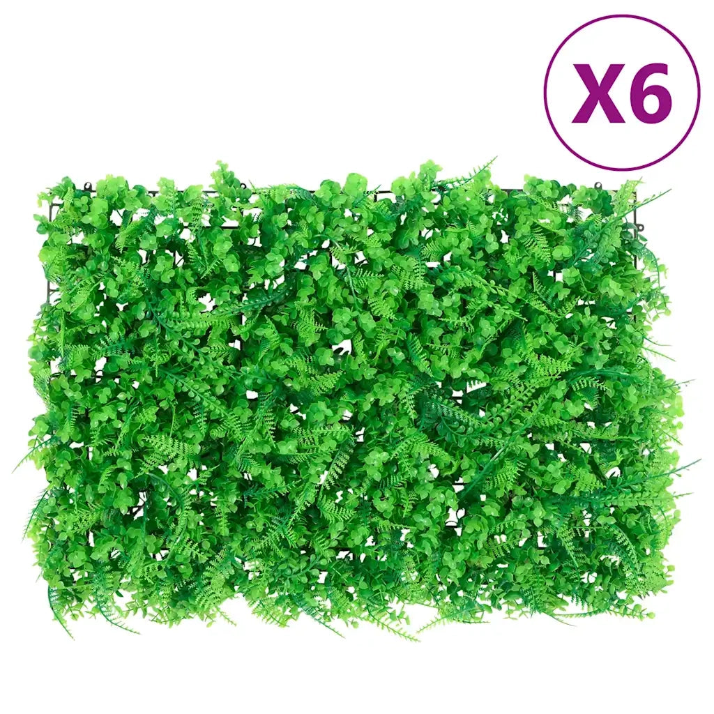 Â  Recinzione Foglie Felce ArtificialiÂ 6 pz Verde 40x60 cm