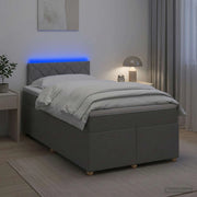 Letto box spring con materasso Grigio Chiaro 120 x 200 cm 3452401