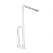 Barra sostegno maniglione a parete doccia disabili inox bianco nofer 15203.W