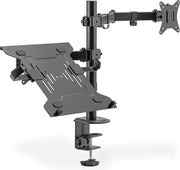 Supporto monitor universale con notebook, nero