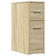 Mobiletto da bagno stretto con ruote pratico contenitore 22 x 44 x 61,5 cm legno composito rovere Sonoma 02_0050648