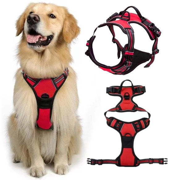 Harnas anti-trek per cani - Cintura per cani flessibile - Vest per animali domestici morbidi - Cinturone Y per cani - Maniglia facile da afferrare - Adatto per allenamento/passeggiata - Cinturone per cani