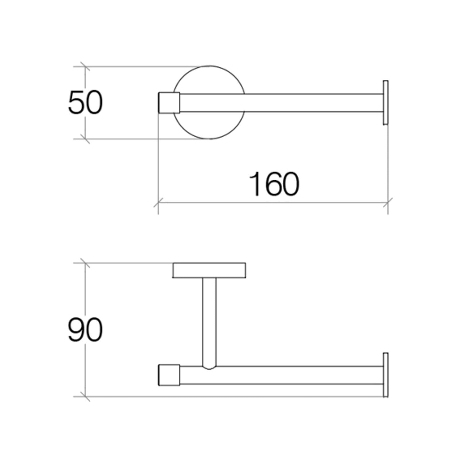 Lineabeta - Portarotolo Duemila in ottone cromato