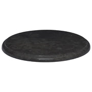 Piano per Tavolo Nero Ã˜40x2,5 cm in Marmo cod mxl 68514