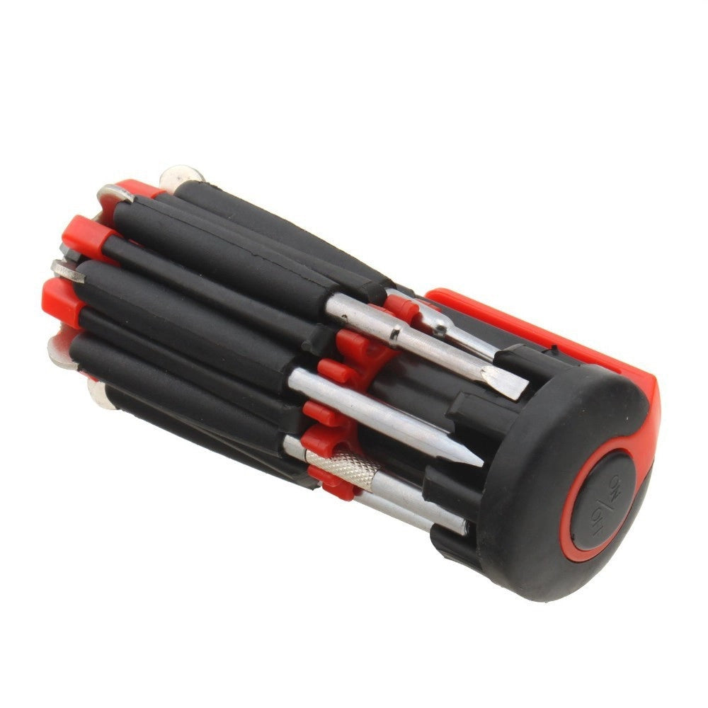 Trade Shop - Giravite Cacciavite 8in1 A 6 Led Multifunzione Torcia Multiuso Luci Cacciaviti -