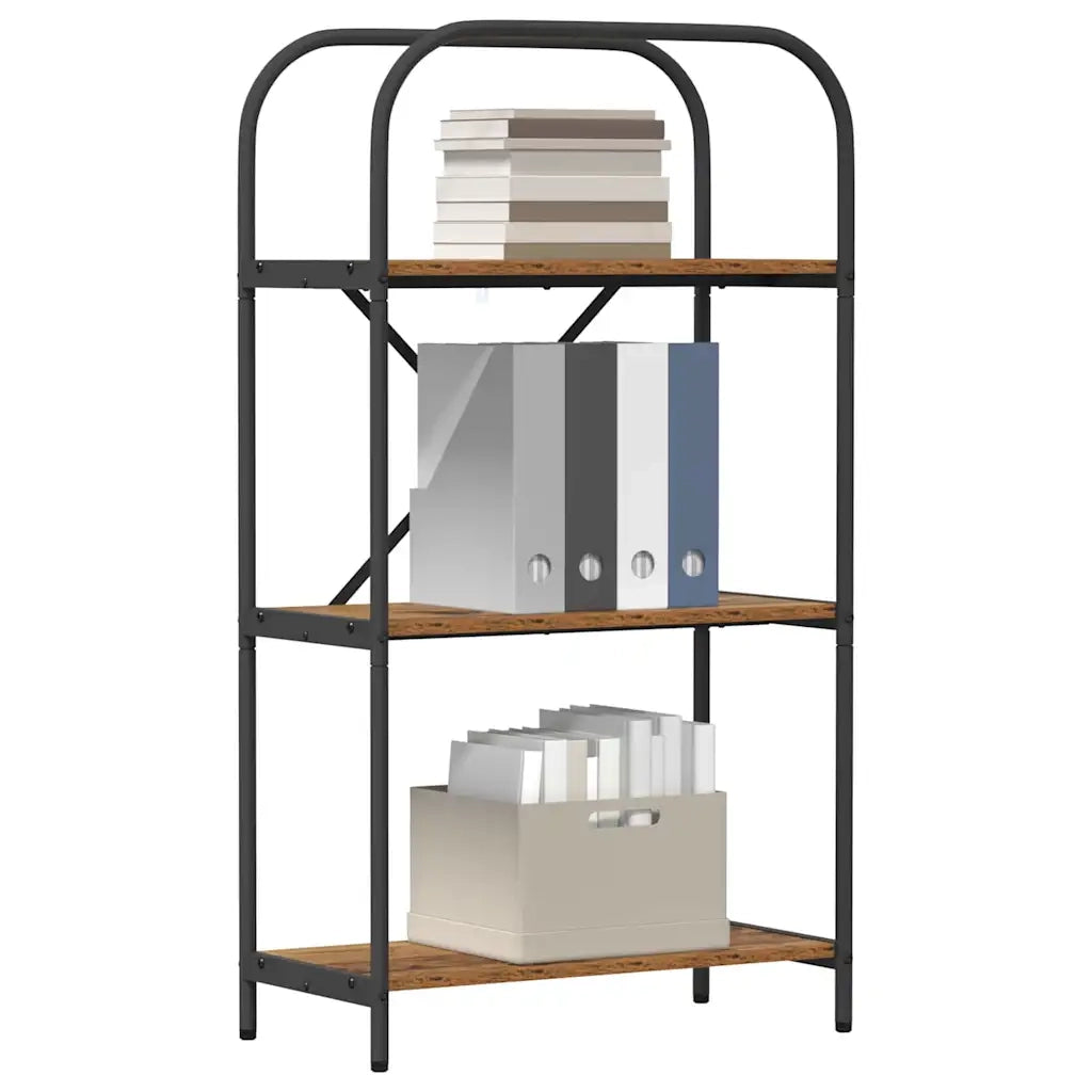 Libreria-Scaffale per Libri-Mobile di Stoccaggio Legno vecchio 60 x 30 x 109 cm Legno multistrato 799633
