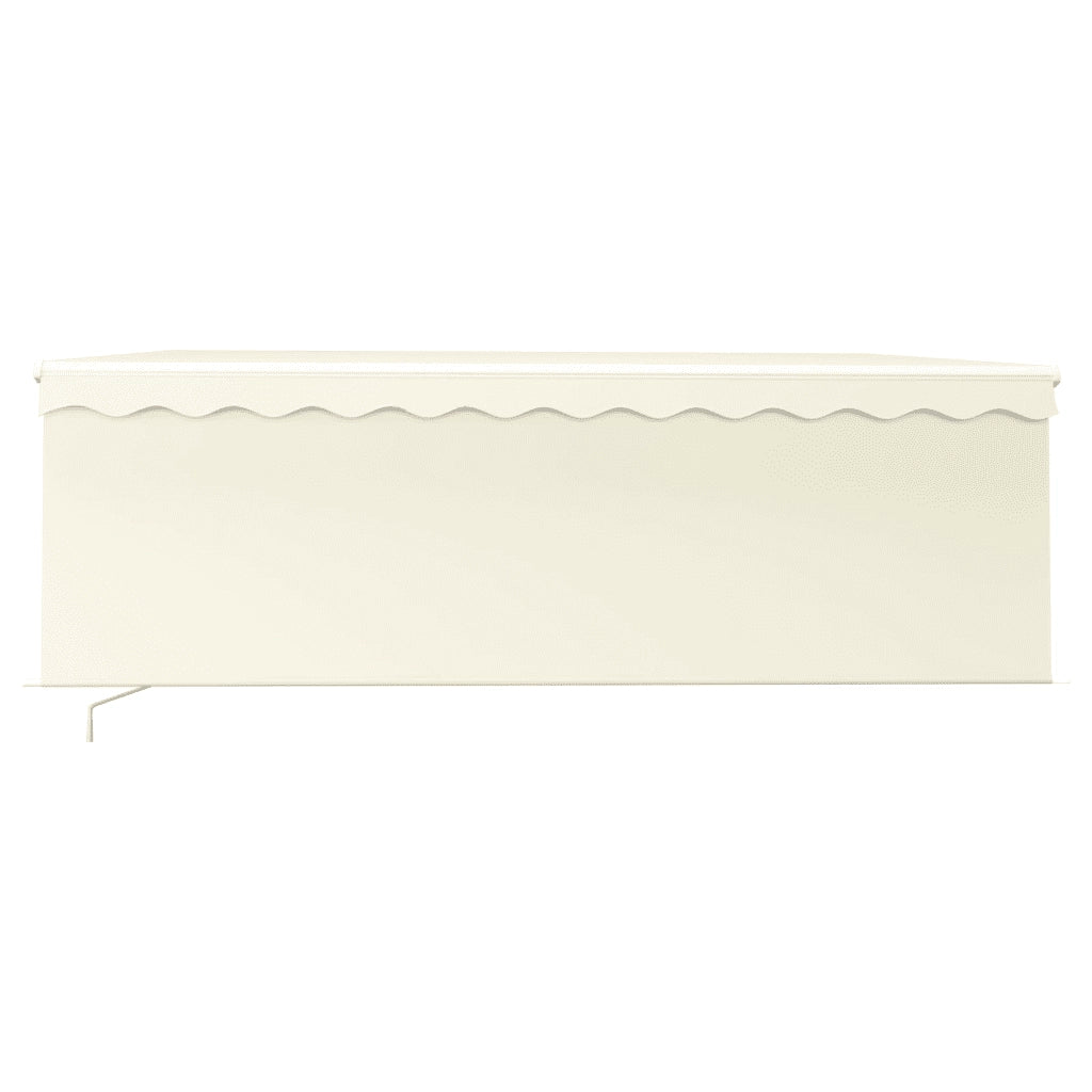 Tenda da Sole Retrattile con Parasole 4,5x3 m Crema 3069317