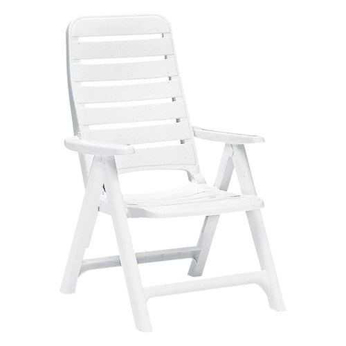Sedia sdraio igap s6760b premiere 5 posizioni bianco