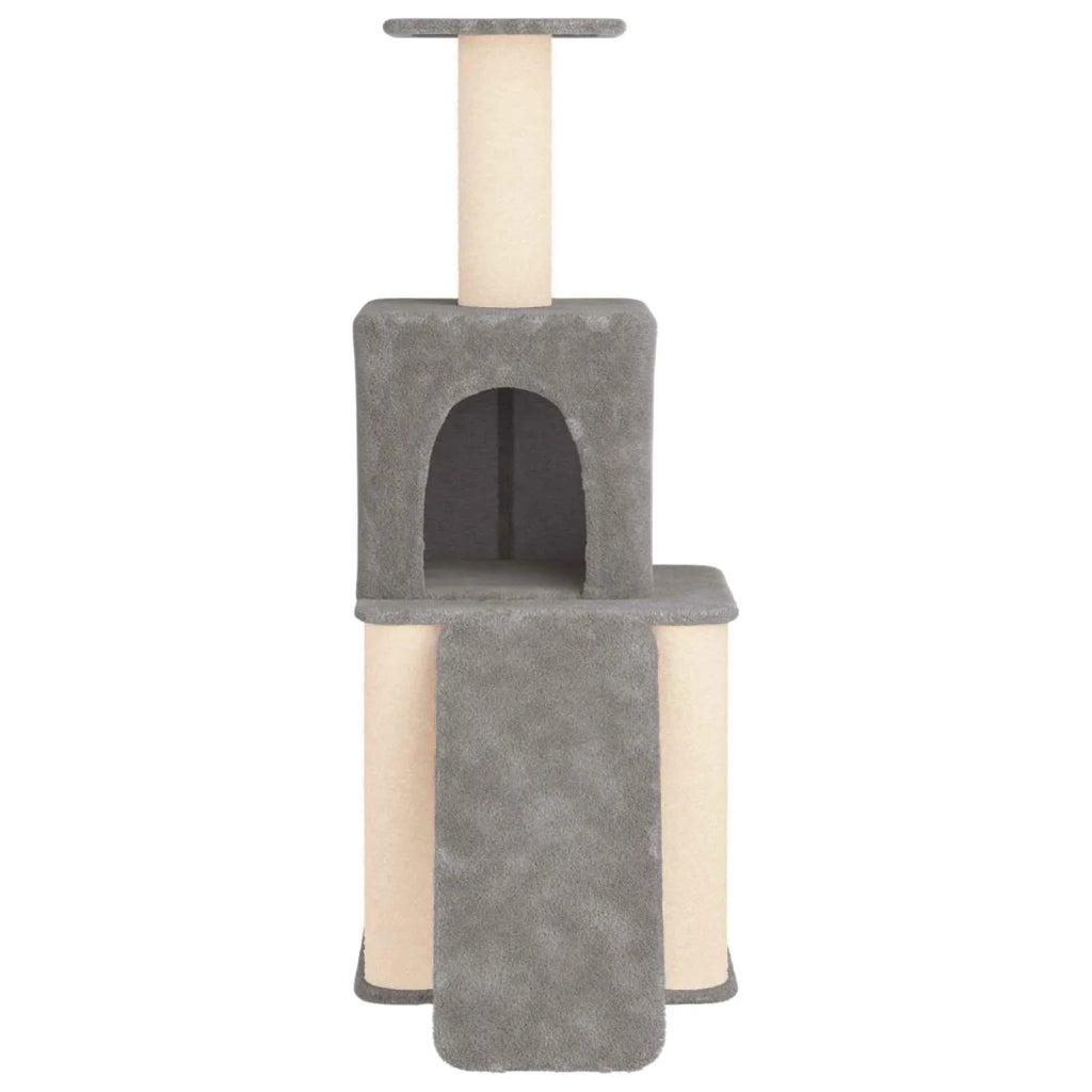 Albero per gatti con pali per graffiare in sisal Grigio Chiaro 42033043