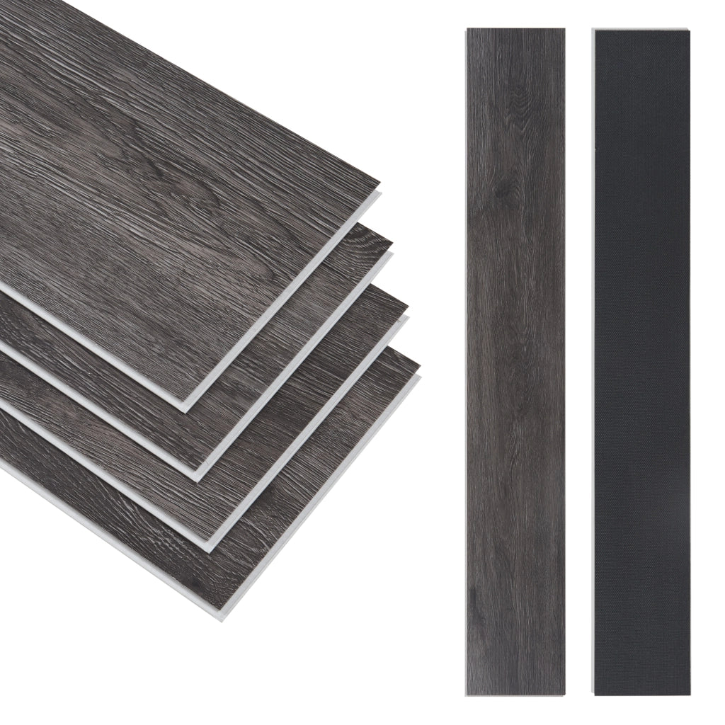 Set Okapirg 40 Listoni di Pavimento SPC a Incastro Click Pavimentazione per Interni - Rovere Scuro NEU.HOLZ