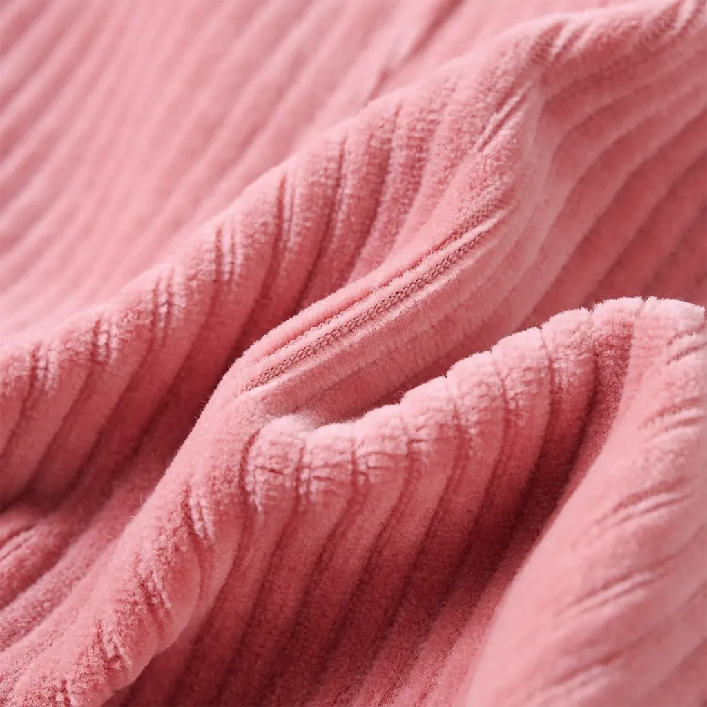 Abito Scamiciato da Bambina Velluto a Coste Rosa Chiaro 92 CFW7224183