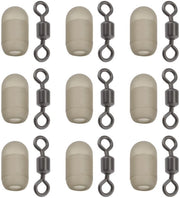 Stopperelli di Rotazione per Linee da Pesca - Soluzione Perfetta contro la Trappolatura - 20 Pezzi - Accessori da Pesca - Versatile e Anti-Intrecciante