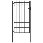 Cancello per recinzione HORST 100 x 175 cm Metallo Nero CFW4855133