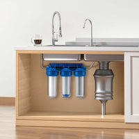 Naturewater NW-BR10B4 Filtro acqua a cartuccia, 3 stadi 20,67 mm 1/2" con cartucce filtranti