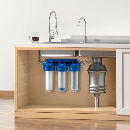 Naturewater NW-BR10B4 Filtro acqua a cartuccia, 3 stadi 20,67 mm 1/2" con cartucce filtranti