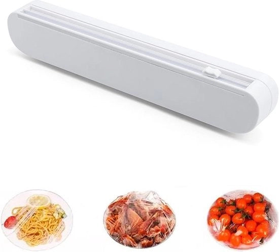 Dispensatore di foglio di alluminio per dispenser di foglio di alluminio e cutter per dispenser di pellicola adesiva con lama per taglio di pellicola adesiva e carta da cucina in plastica.