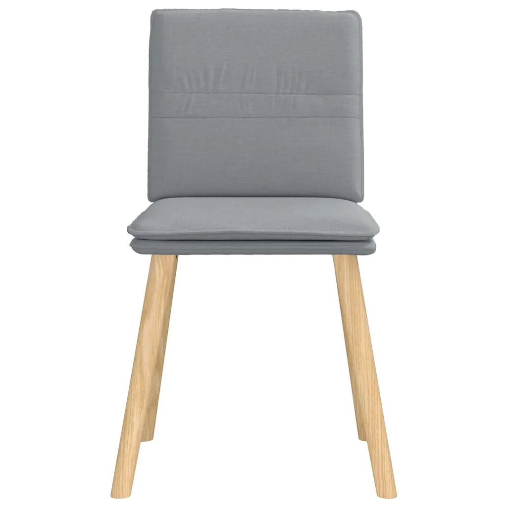 Sedie da Pranzo 6 pz Grigio Chiaro in Tessuto 3315625