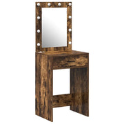 Toeletta | Tavolo da Trucco Rovere fum¨¦ 50 x 41 x 135 cm Legno multistrato