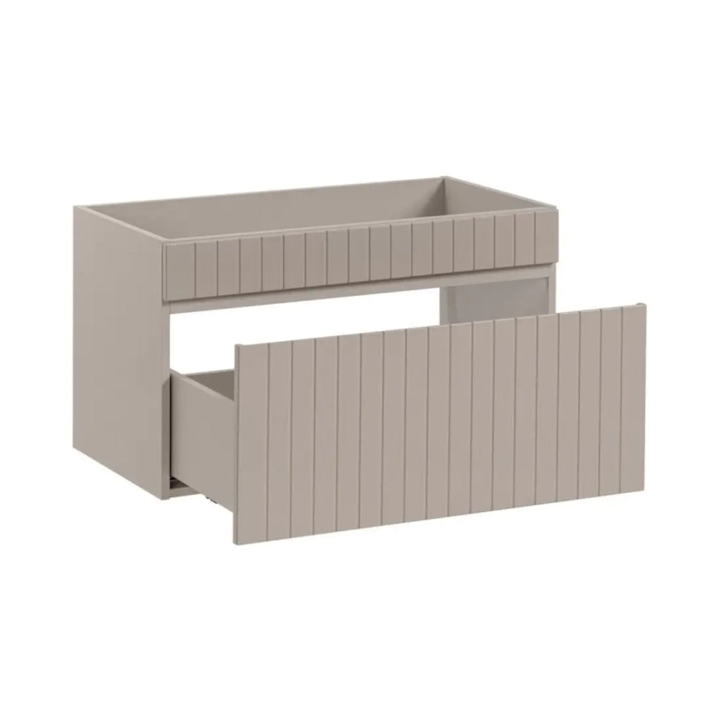 Set ICON: mobile sottolavabo 180cm con nicchie visibili + 2 lavabi ovali macchiati multicolori