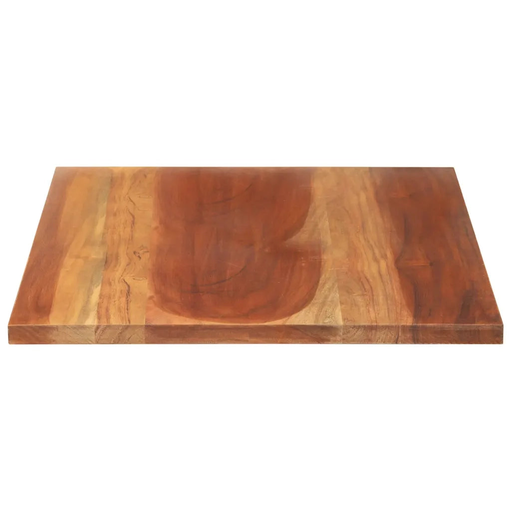 Piano Tavolo in Legno Massello di Acacia 25-27 mm 60x100 cm