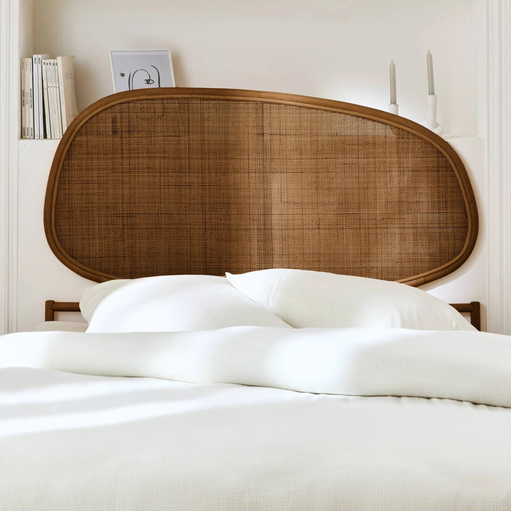 Testata in rattan scuro