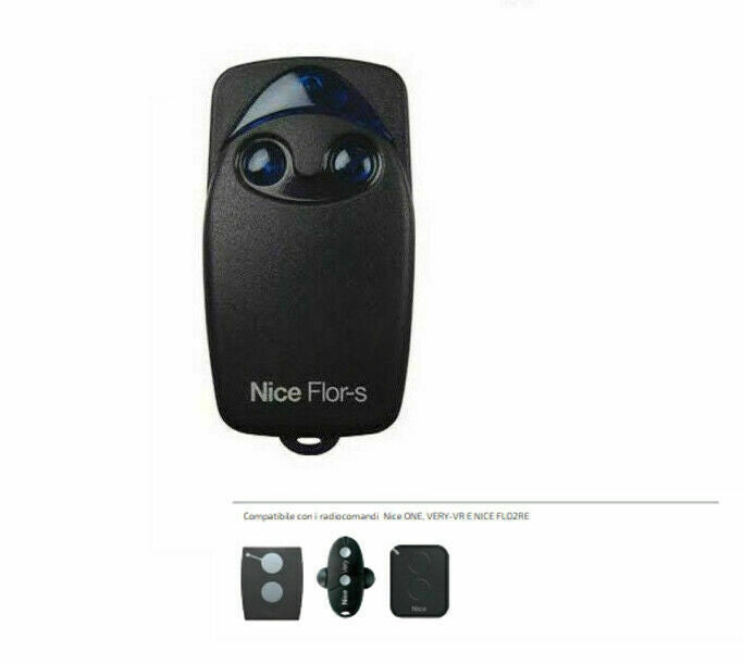 TELECOMANDO FLO2R-S COMANDO APRICANCELLO NICE FLOR-S FLORS 2 ROLLING CODE dfm