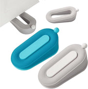 Stopper per Porta in Silicone 2 Pezzi - Stopper Anti-Slittamento con Griffe Autoadesivi per Tutti i Tipi di Pavimento - Bagno, Balcone, Terrazza, Porta in Vetro