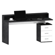 Flaminia, Scrivania un Ripiano Made in Italy, 160x90x60h cm Grigio Ardesia