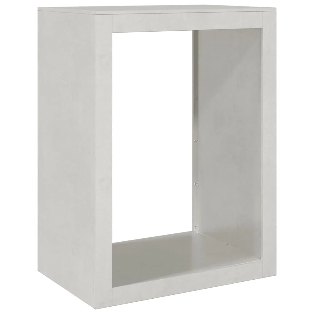 Portalegna 60 x 40 x 80 cm marrone acciaio inox 02_0043738