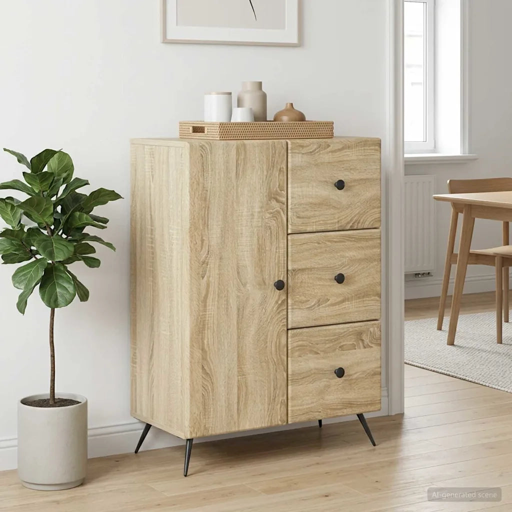 Credenza Rovere Sonoma 66 x 34,5 x 90 cm Legno ingegnerizzato 895547