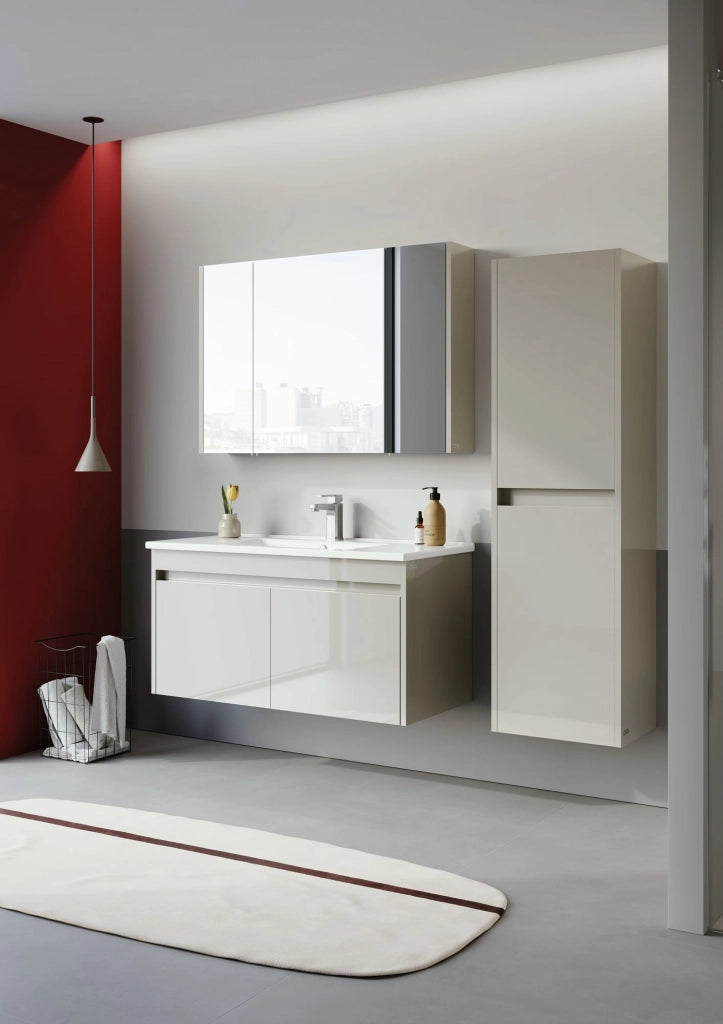 Mobile da bagno "Arno 40" - 40 x 27 x 138 cm - Cashmere