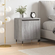 Comodino Grigio Sonoma 40x30x50 cm in Legno Multistratocod mxl 81341