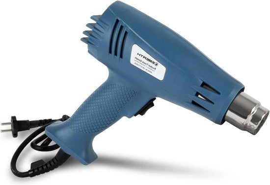 Pistolo a calore 2000W con regolazione di temperatura fino a 300°C e 600°C, manico antiscivolo ergonomico per la rimozione della vernice - Pistolo a calore per accendere il griglia - Protezione contro il congelamento per applicazioni professionali