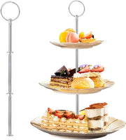 Set di 5 pezzi di appoggio, supporti in metallo per frutta e snack, design a 3 livelli per presentazione decorativa